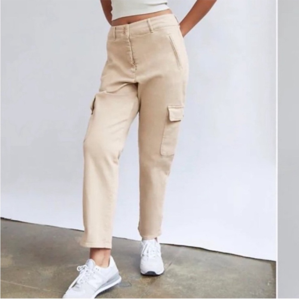 Wilfred Tan Cropped High-Waisted Pants